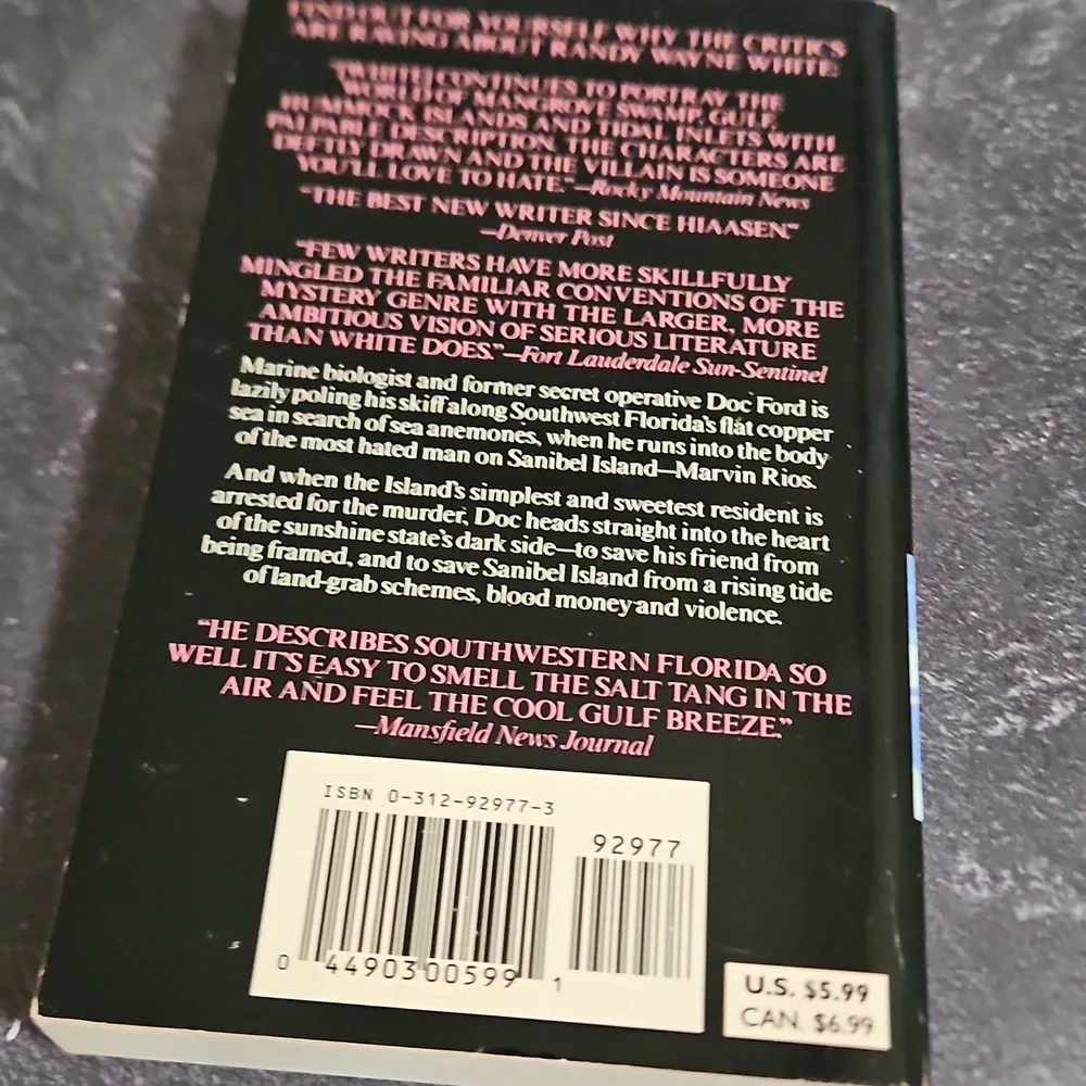 Doc Ford‎ Novel: The Heat Islands Randy Wayne White 1993 Mass Mkt Autographed
